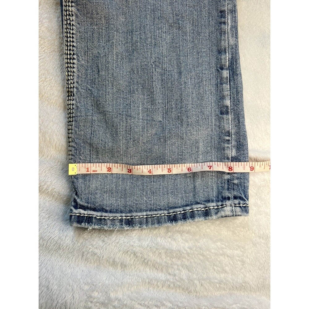 Silver Mens Straight Leg Jeans Gordie 30 x 31.5 Distressed Thick Stitch - Picture 8 of 10